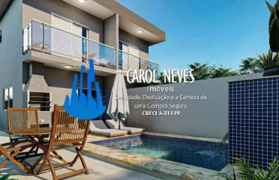 Sobrado novo 2 dormitórios suíte piscina financiamento bancário itanhaém