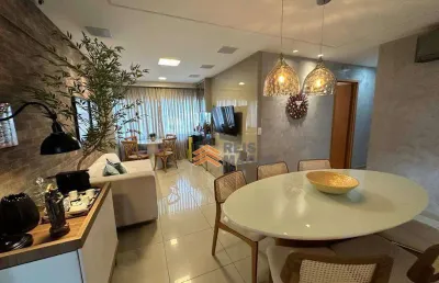Apartamento totalmente mobiliado com 3 suítes à venda, 93 m² por r$ 650.000 - petrópolis - natal/rn