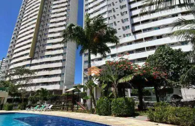Apartamento mobiliado com 2 dormitórios à venda, 57 m² por r$ 299.000 - ponta negra - natal/rn