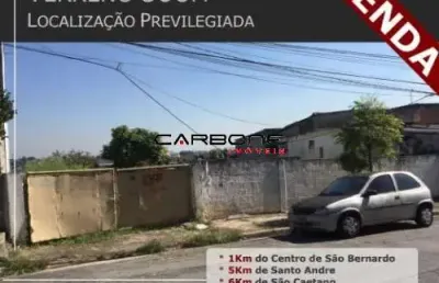 Terreno à venda na rua bahia, jordanópolis, são bernardo do campo por r$ 2.100.000