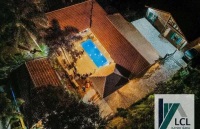 Chácara para alugar, 1000 m² por r$ 800/dia p/ 20 pessoas - potuverá - itapecerica da serra/sp