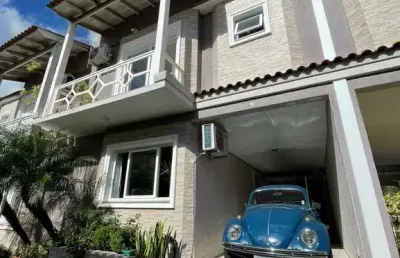 Casa em condomínio fechado com 3 quartos à venda na rua tenente antônio joão, --, estância velha, canoas por r$ 788.000