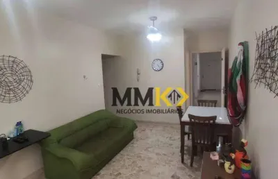 Apartamento com 1 dormitório à venda, 60 m²  - gonzaga - santos/sp