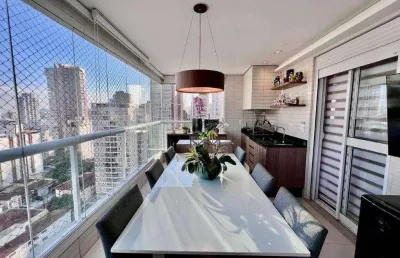 Apartamento com 3 dormitórios à venda, 127 m² no boqueirão - santos/sp