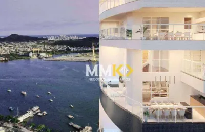 Apartamento com 4 dormitórios à venda, 498 m² na ponta da praia - santos/sp