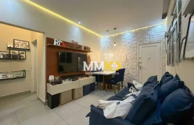 Apartamento com 2 dormitórios à venda, 66 m² por r$ 480.000,00 - embaré - santos/sp