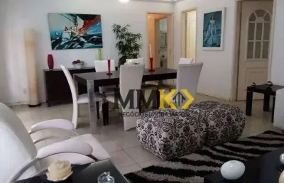 Apartamento com 3 dormitórios à venda, 123 m² no gonzaga - santos/sp