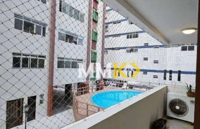 Apartamento para alugar, 163 m² por r$ 6.000,00/mês - gonzaga - santos/sp