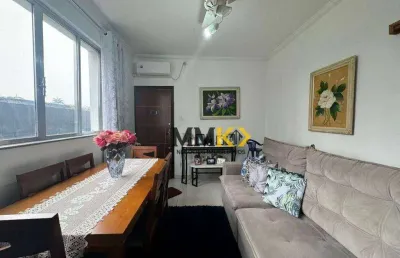 Apartamento à venda, 73 m² na vila belmiro - santos/sp