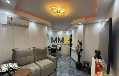 Apartamento com 1 dormitório à venda, 44 m² no centro - são vicente/sp