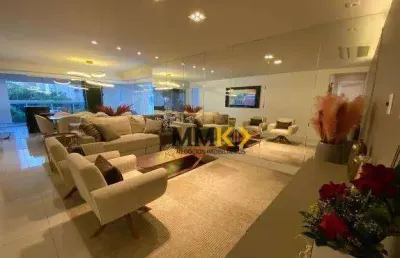 Apartamento garden com 4 dormitórios à venda, 300 m² por r$ 3.800.000,00 - boqueirão - santos/sp