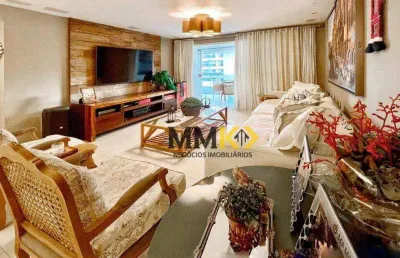 Apartamento garden de alto luxo em santos com 3 suítes na aparecida no edifício costa blanca