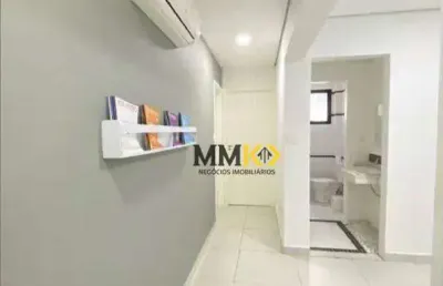 Sala comercial com 4 salas para alugar no Macuco, Santos 