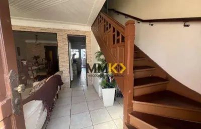 Casa com 3 dormitórios à venda, 122 m² por r$ 638.000,00 - vila matias - santos/sp
