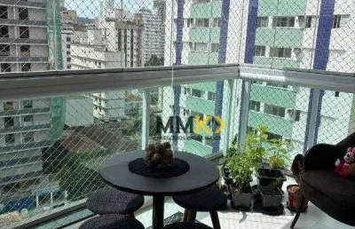 Apartamento com 3 dormitórios à venda, 102 m² por r$ 1.420.000,00 - aparecida - santos/sp