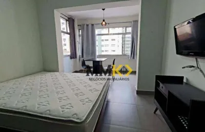 Apartamento com 1 dormitório à venda, 67 m² por r$ 470.000,00 - embaré - santos/sp