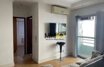 Apartamento com 2 dormitórios à venda, 59 m² na vila matias - santos/sp