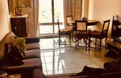 Apartamento com 2 dormitórios à venda, 100 m² no marapé - santos/sp