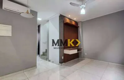 Village com 2 dormitórios, 130 m² - venda por r$ 542.000,00 ou aluguel por r$ 4.069,00/mês - estuário - santos/sp