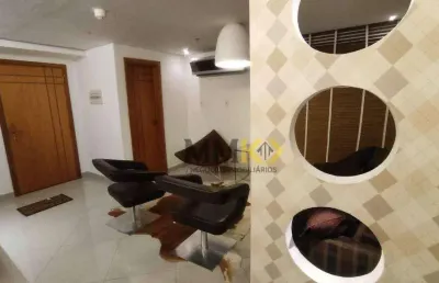 Sala para alugar, 44 m² por r$ 3.500,02/mês - marapé - santos/sp
