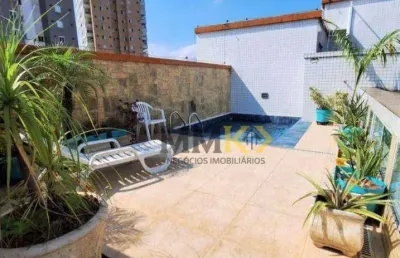 Cobertura com 3 dormitórios à venda, 258 m² no gonzaga - santos/sp