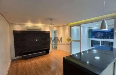 Apartamento com 2 dormitórios à venda, 77 m² na  ponta da praia - santos/sp