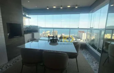 Apartamento com 1 dormitório para alugar, 64 m² por r$ 6.500,00/mês - pompéia - santos/sp