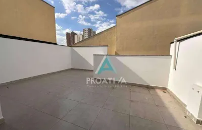 Cobertura com 2 dormitórios à venda, 100 m²  - campestre - santo andré/sp