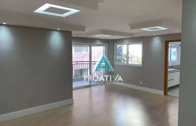 Apartamento com 3 dormitórios à venda, 118 m² - vila valparaíso - santo andré/sp