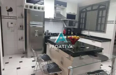 Sobrado com 3 dormitórios à venda, 360 m² - vila curuçá - santo andré/sp