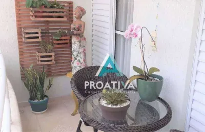 Apartamento com 3 dormitórios à venda, 80 m²  - vila valparaíso - santo andré/sp