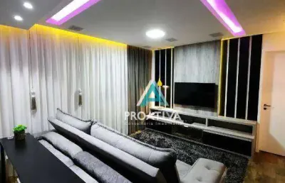Apartamento com 2 dormitórios à venda, 91 m²  - jardim - santo andré/sp