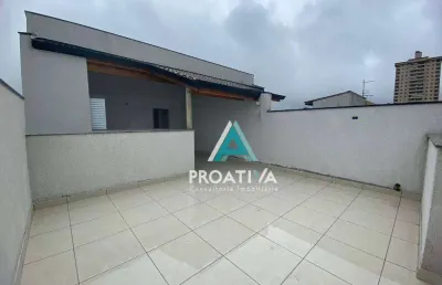 Cobertura com 2 dormitórios à venda, 104 m²  - vila pires - santo andré/sp
