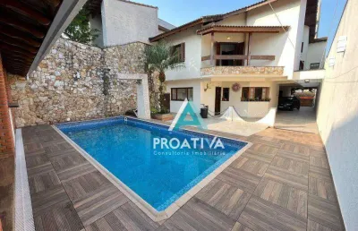 Sobrado com 4 dormitórios, 495 m² - venda por r$ 3.000.000,00 ou aluguel por r$ 23.417,00/mês - campestre - santo andré/sp