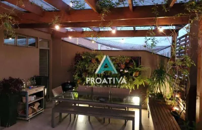 Cobertura à venda, 220 m² por r$ 1.810.000,00 - campestre - santo andré/sp