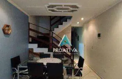 Sobrado com 3 dormitórios à venda, 136 m² - vila helena - santo andré/sp