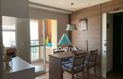Apartamento com 2 dormitórios à venda, 68 m² - vila valparaíso - santo andré/sp