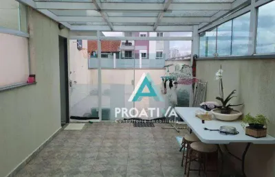 Cobertura com 4 dormitórios à venda, 172 m² - vila scarpelli - santo andré/sp