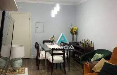 Apartamento com 3 dormitórios à venda, 75 m² - vila valparaíso - santo andré/sp
