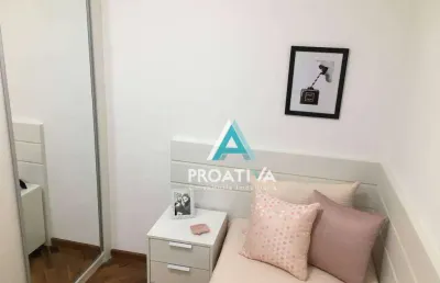 Apartamento com 3 dormitórios à venda, 86 m² - vila alzira - santo andré/sp