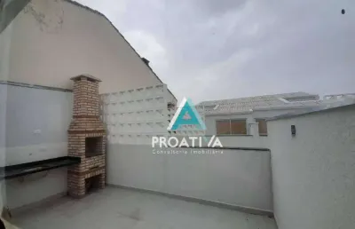 Cobertura com 2 dormitórios à venda, 88 m² por r$ 500.000,07 - parque das nações - santo andré/sp