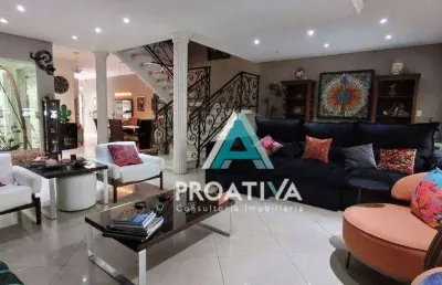 Sobrado com 4 dormitórios à venda, 442 m² por r$ 2.000.000,00 - vila valparaíso - santo andré/sp