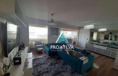 Apartamento com 3 dormitórios à venda, 115 m² - centro - santo andré/sp