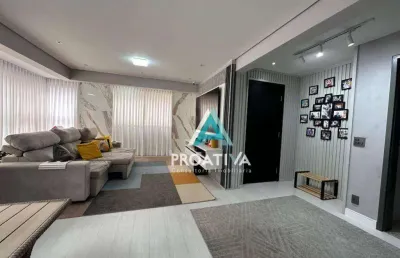 Apartamento com 4 dormitórios à venda, 139 m² - jardim - santo andré/sp