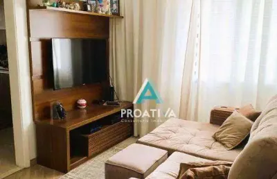 Apartamento com 2 dormitórios à venda, 63 m² - vila assunção - santo andré/sp