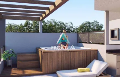 Cobertura com 2 dormitórios à venda, 101 m² - santa maria - santo andré/sp