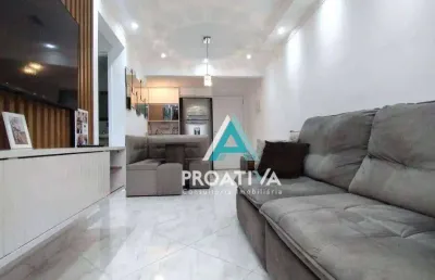 Apartamento com 2 dormitórios à venda, 55 m² - vila curuçá - santo andré/sp