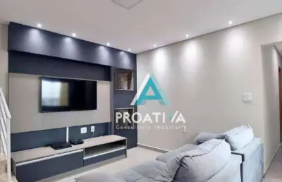 Cobertura com 3 dormitórios para alugar, 150 m² por r$ 4.223,00/mês - vila metalúrgica - santo andré/sp