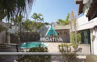 Casa com 5 dormitórios à venda, 438 m²  - centro - ribeirão pires/sp