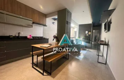 Apartamento com 1 dormitório à venda, 58 m² - jardim bela vista - santo andré/sp